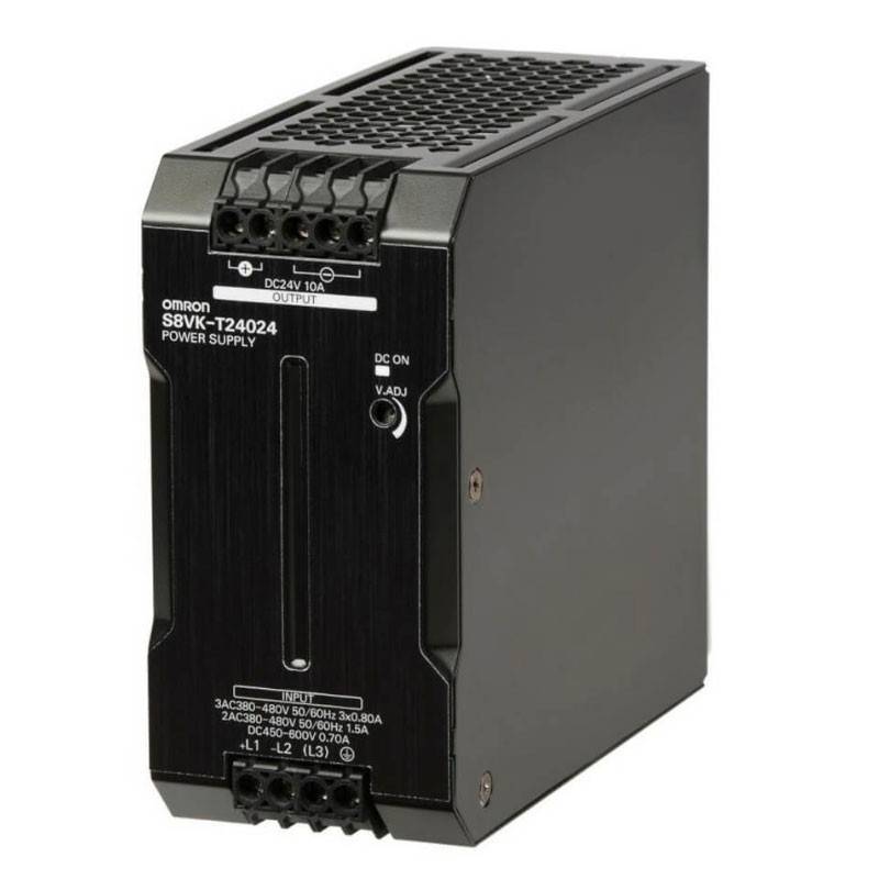 Omron S8VK-T 2, 3-Phasen Switch-Mode DIN-Schienen Netzteil 240W, 380 → 480V ac, 24V dc / 10A