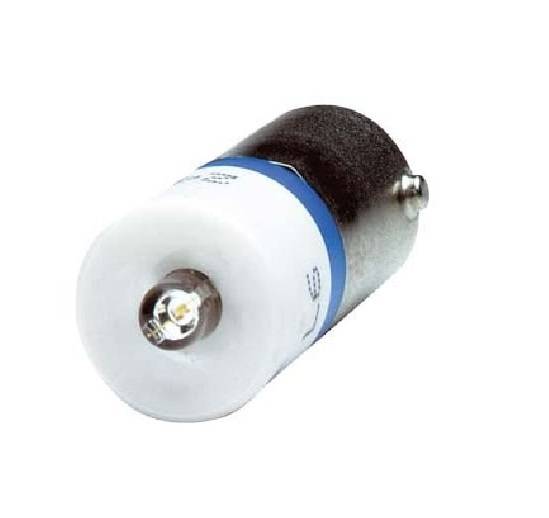 Siemens Kleinlampe 2W BA9s 24V LED ws 3SB3901-1QA Röhre Ø10x26mm