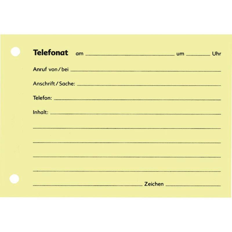 SoldanPlus Telefonblock, DIN A6 quer, gelb