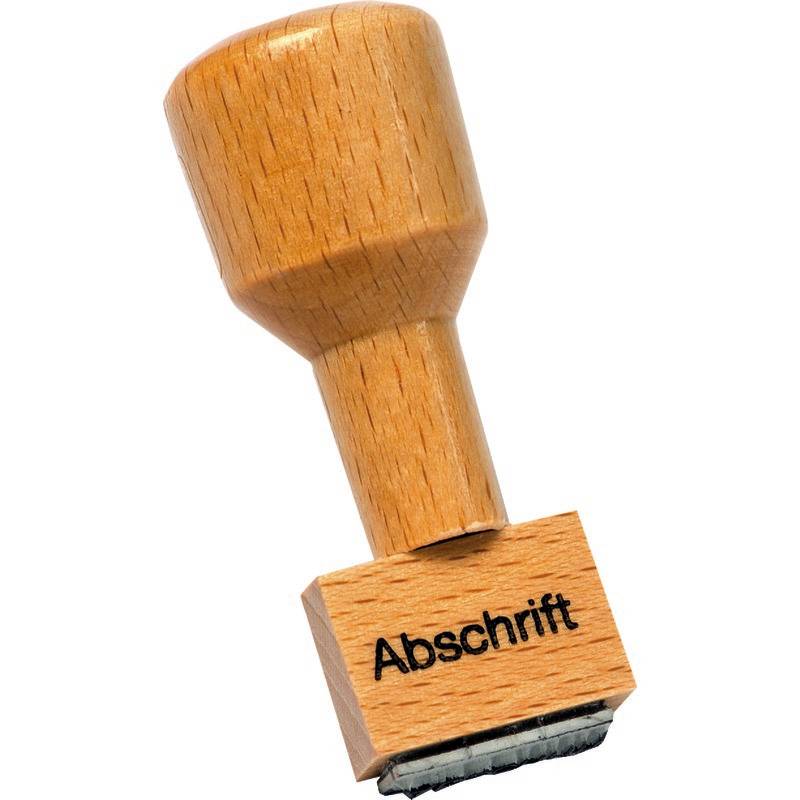 SoldanPlus Holzstempel "Abschrift"