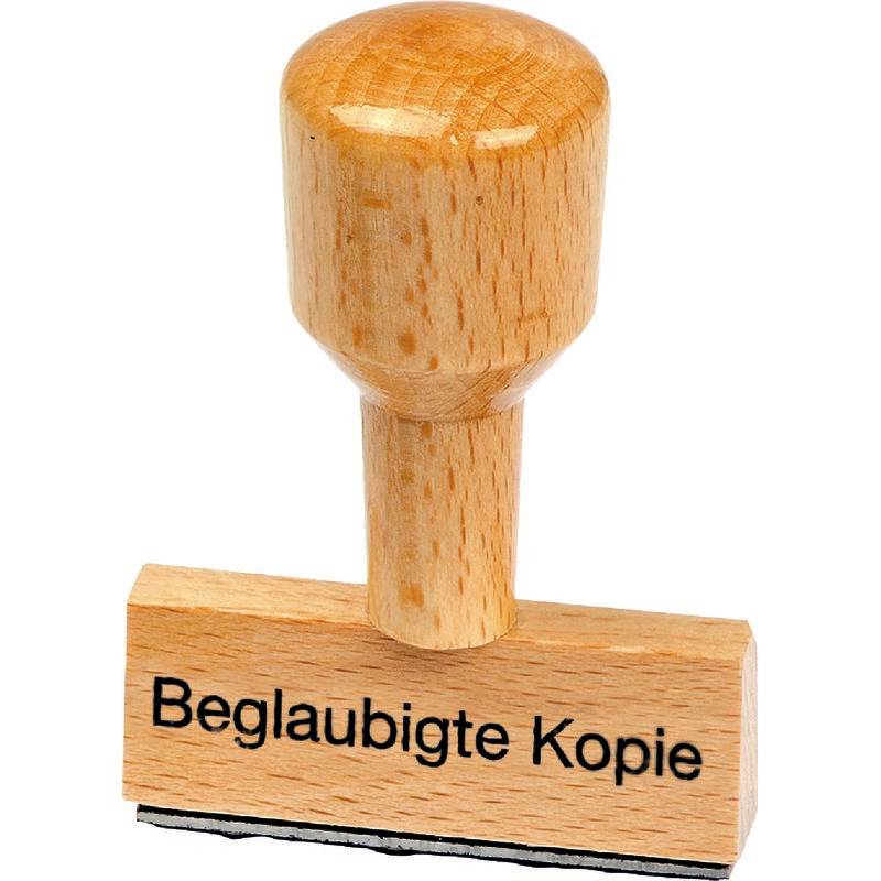 SoldanPlus Holzstempel "Beglaubigte Kopie"