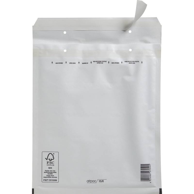 MAILmedia Luftpolster-Versandtaschen, Typ 15/E, weiß, 17 g