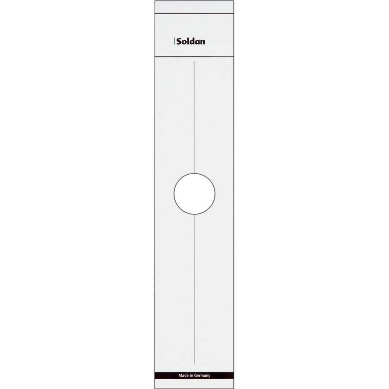 SoldanPlus Rückenschilder, selbstklebend, für Rückenbreite 70 mm, weiß