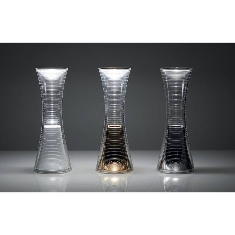 Artemide LED-Akku-Leuchte Come Together, alufarben