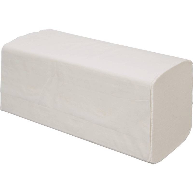 SoldanPlus Falthandtücher, Zick-Zack-Falzung, Tissuequalität, 2-lagig, weiß