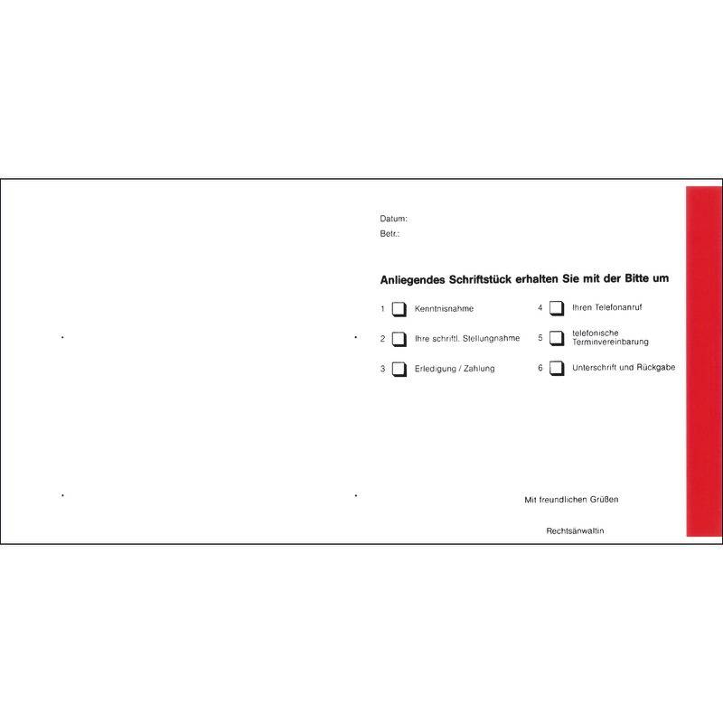 SoldanPlus Übersendungszettel, Grußformel "Rechtsanwältin"