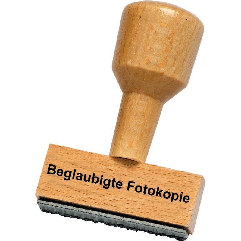 SoldanPlus Holzstempel "Beglaubigte Fotokopie"