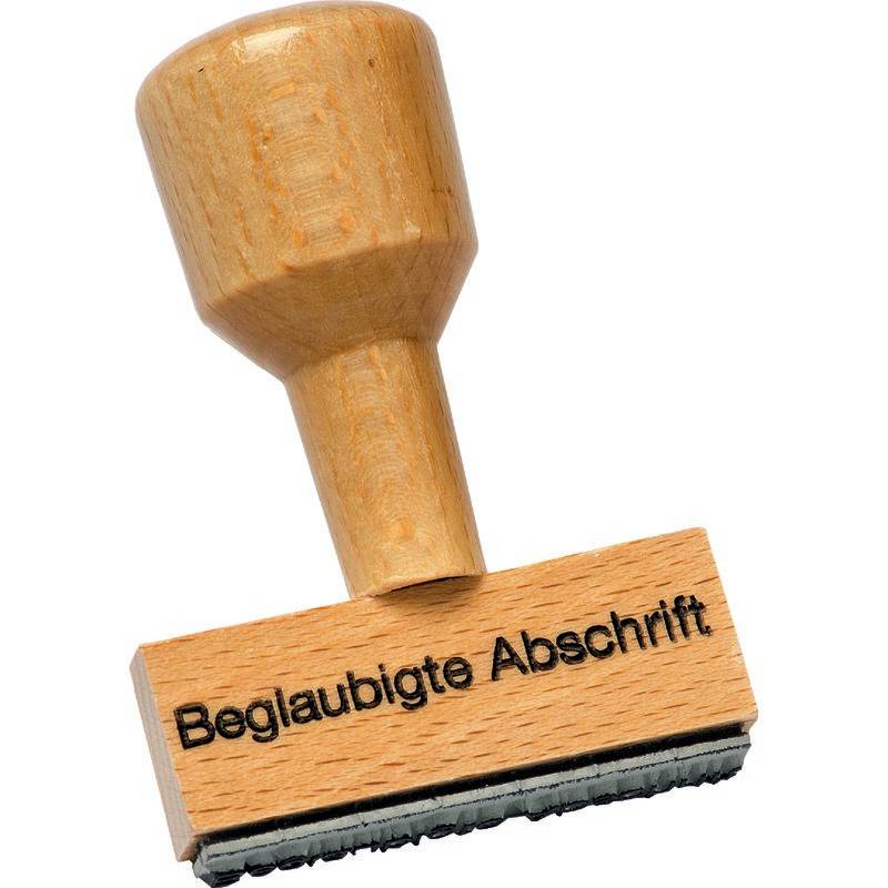 SoldanPlus Holzstempel "Beglaubigte Abschrift"