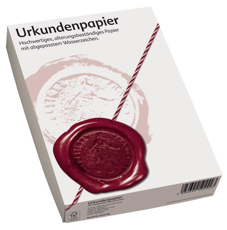 Urkundenpapier 3337300 A4 Wasserzeichen 500 Blatt