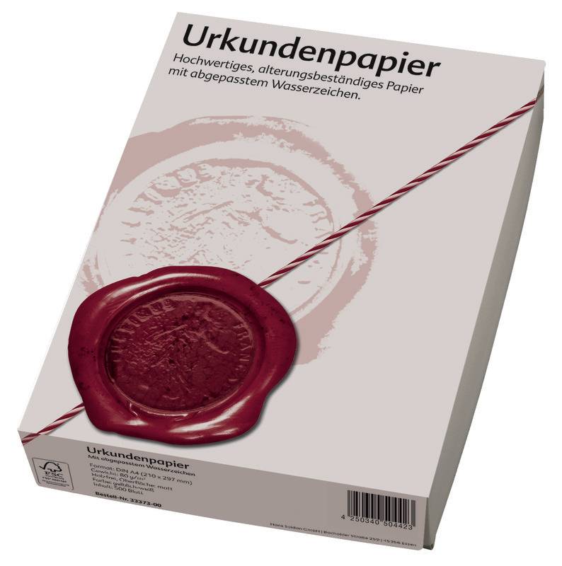 Urkundenpapier 3337300 A4 Wasserzeichen 500 Blatt
