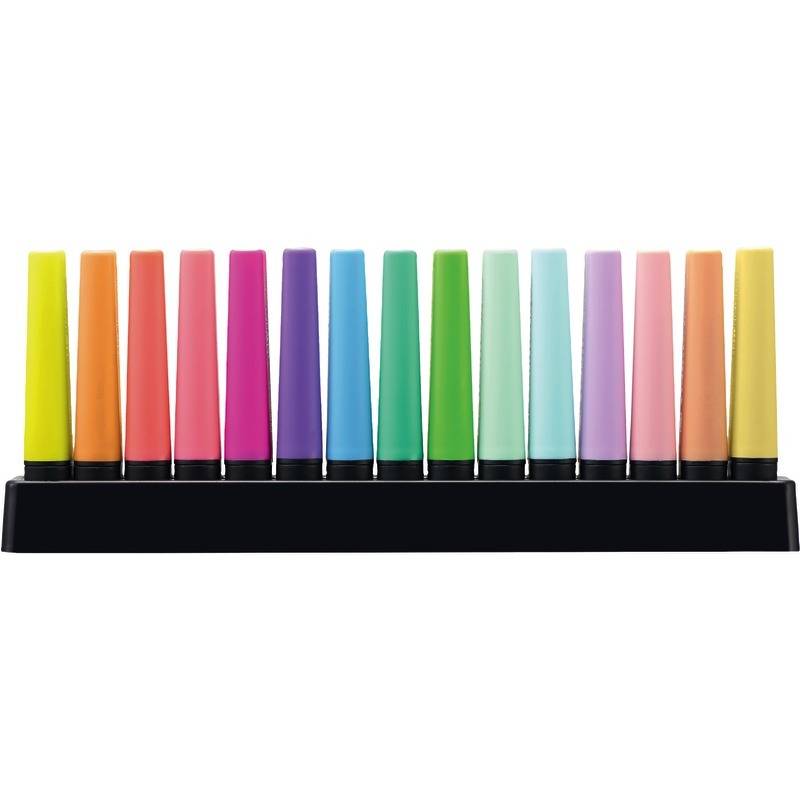 STABILO BOSS Textmarker ORIGINAL Pastel, 15er Tischset, farbig sortiert