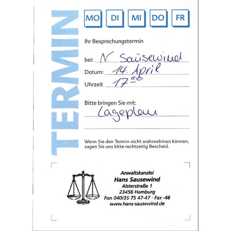 SoldanPlus Beratungstermin, DIN A6 hoch, weiß