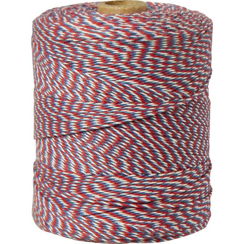 SoldanPlus Urkunden-Heftgarn, blau / weiß / rot