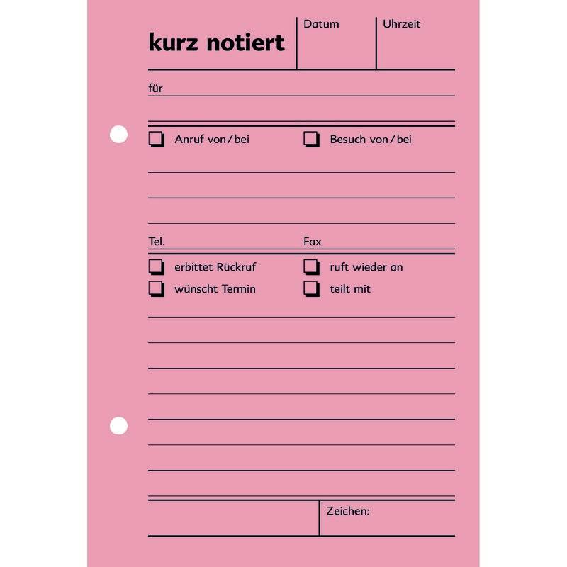 SoldanPlus Kurznotiz, DIN A 6 hoch, rot