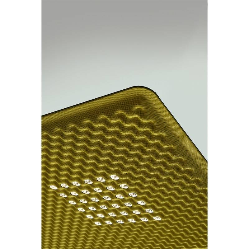 Artemide LED Akustik-Pendelleuchte Eggboard Matrix, 800 x 800 mm, grün