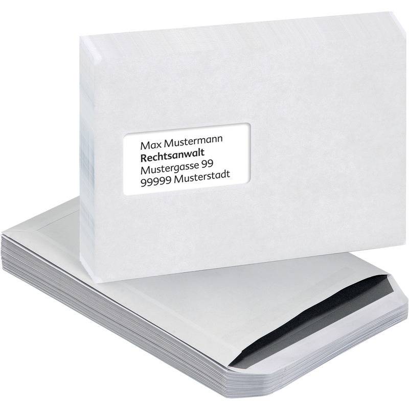 SoldanPlus Versandtasche DIN C5, selbstklebend, weiß, mit Fenster, Pack: 500 Stü