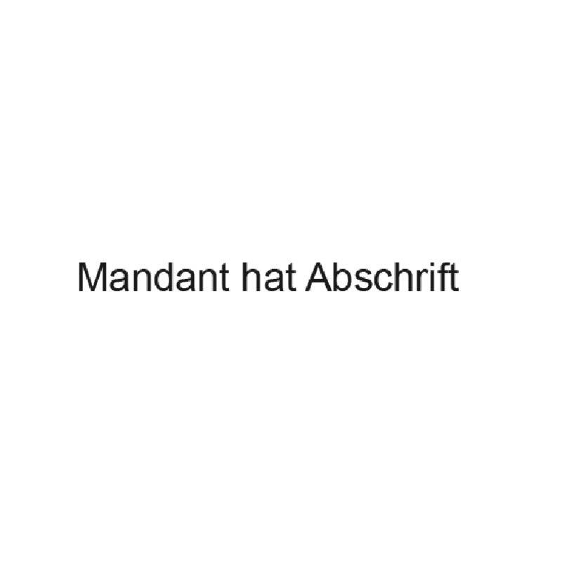 SoldanPlus Holzstempel "Mandant hat Abschrift"