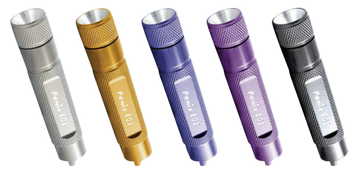 Fenix E01 LED Mini-Taschenlampe mit Schlüsselanhänger batteriebetrieben 10lm 21h 14g