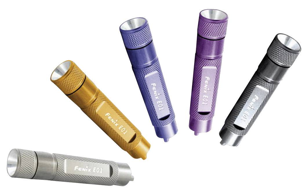 Fenix E01 LED Mini-Taschenlampe mit Schlüsselanhänger batteriebetrieben 10lm 21h 14g