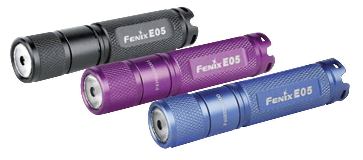 Fenix Light E05 LED Mini-Taschenlampe mit Schlüsselanhänger batteriebetrieben 85lm 3h 22g