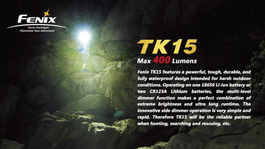 Fenix Light Tk15 S2 LED Taschenlampe batteriebetrieben 171 h 132 g