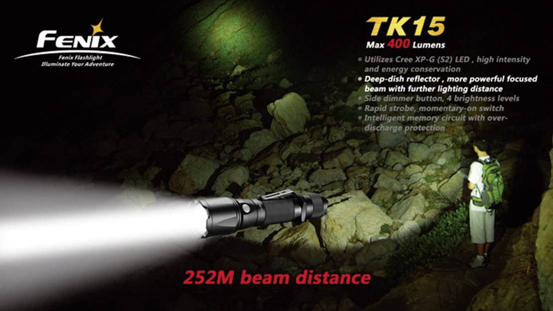 Fenix Light Tk15 S2 LED Taschenlampe batteriebetrieben 171 h 132 g