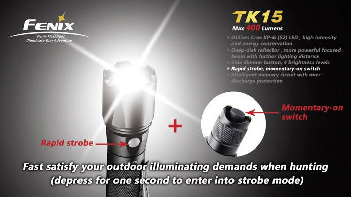 Fenix Light Tk15 S2 LED Taschenlampe batteriebetrieben 171 h 132 g