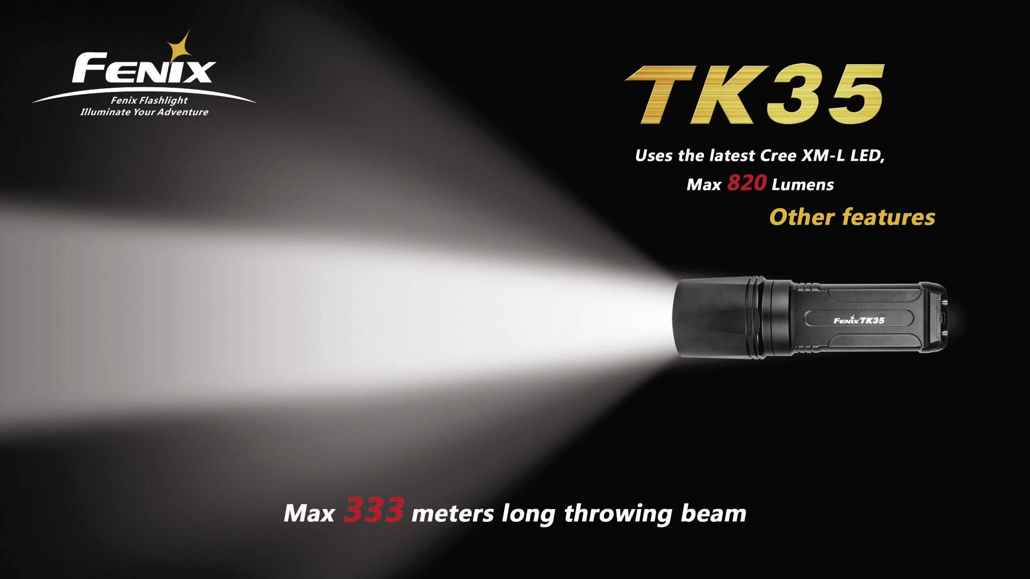 Fenix Light Tk35 LED Taschenlampe batteriebetrieben 130 h 160 g