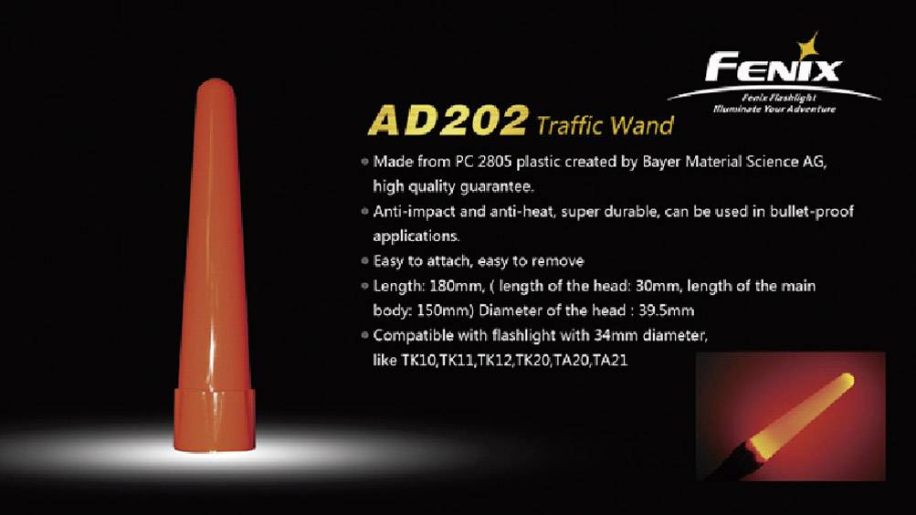 Fenix Light FENAD202 Signalstab TK10, TK11, TK12, TK15, TK20, TA20, TA21 Rot