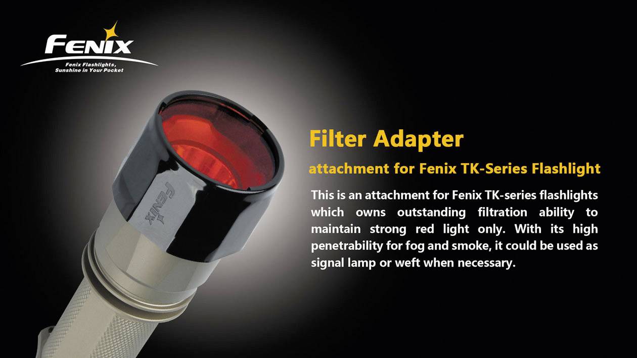 Fenix Light FENAD302R Farbfilter TK10, TK11, TK12, TK15, TK20 Rot