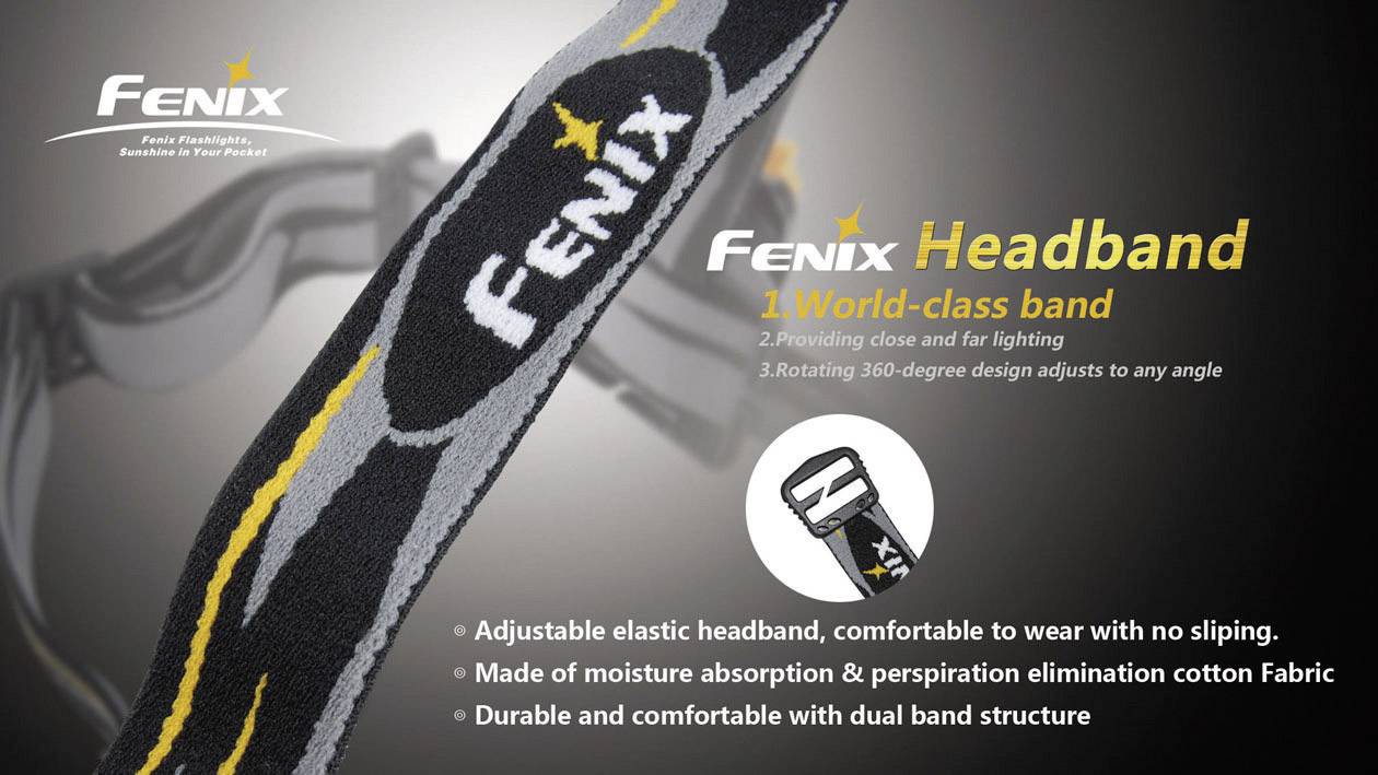 Fenix Light FENHeadband Kopfband alle Taschenlampe mit einem Ø 18 - 23mm