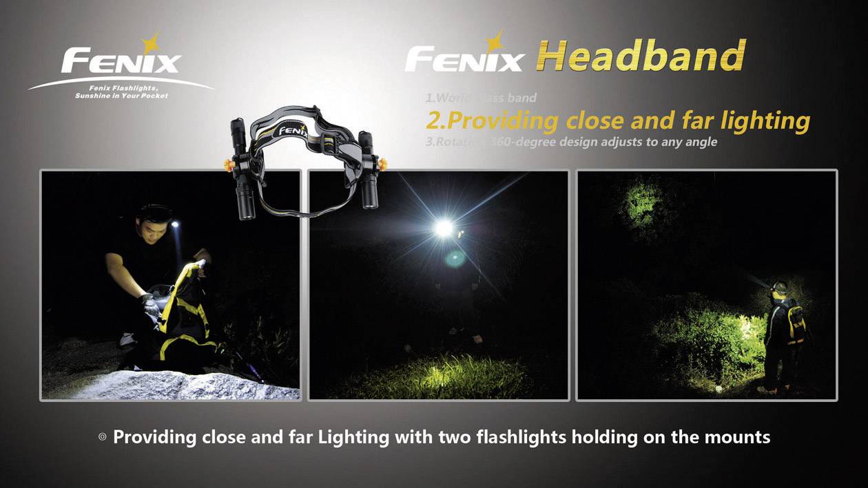 Fenix Light FENHeadband Kopfband alle Taschenlampe mit einem Ø 18 - 23mm
