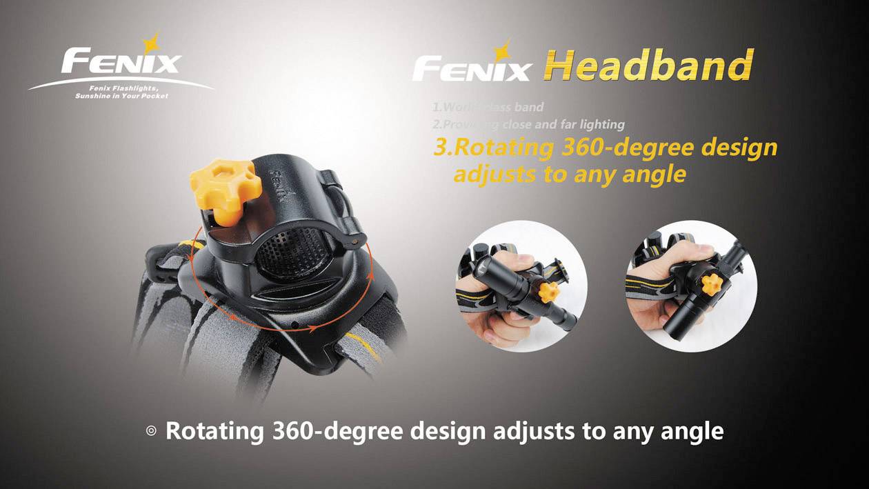 Fenix Light FENHeadband Kopfband alle Taschenlampe mit einem Ø 18 - 23mm