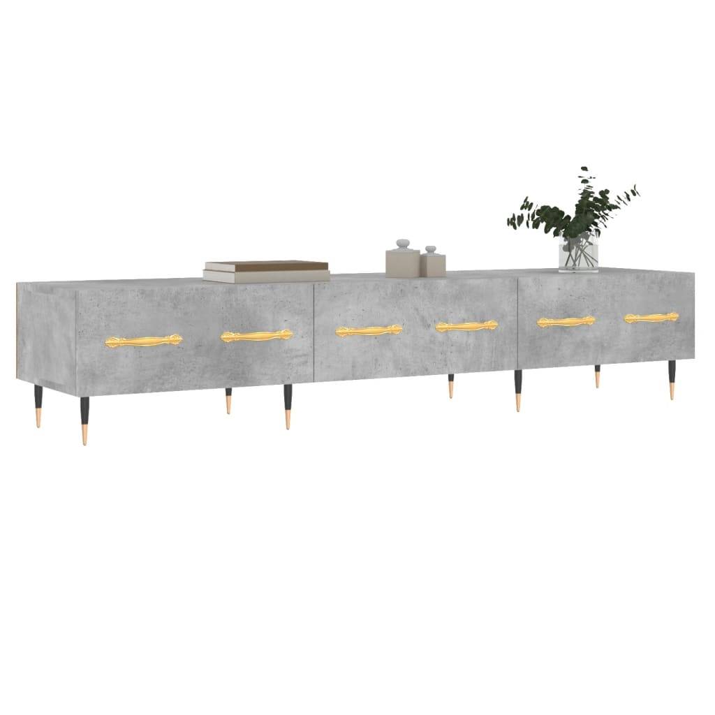 vidaXL TV-Schrank Betongrau 150x36x30 cm Holzwerkstoff