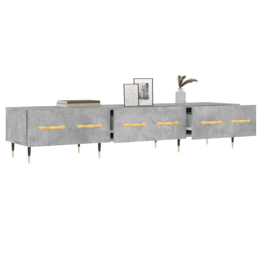 vidaXL TV-Schrank Betongrau 150x36x30 cm Holzwerkstoff