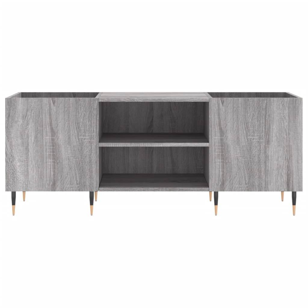 vidaXL Plattenschrank Grau Sonoma 121x38x48 cm Holzwerkstoff