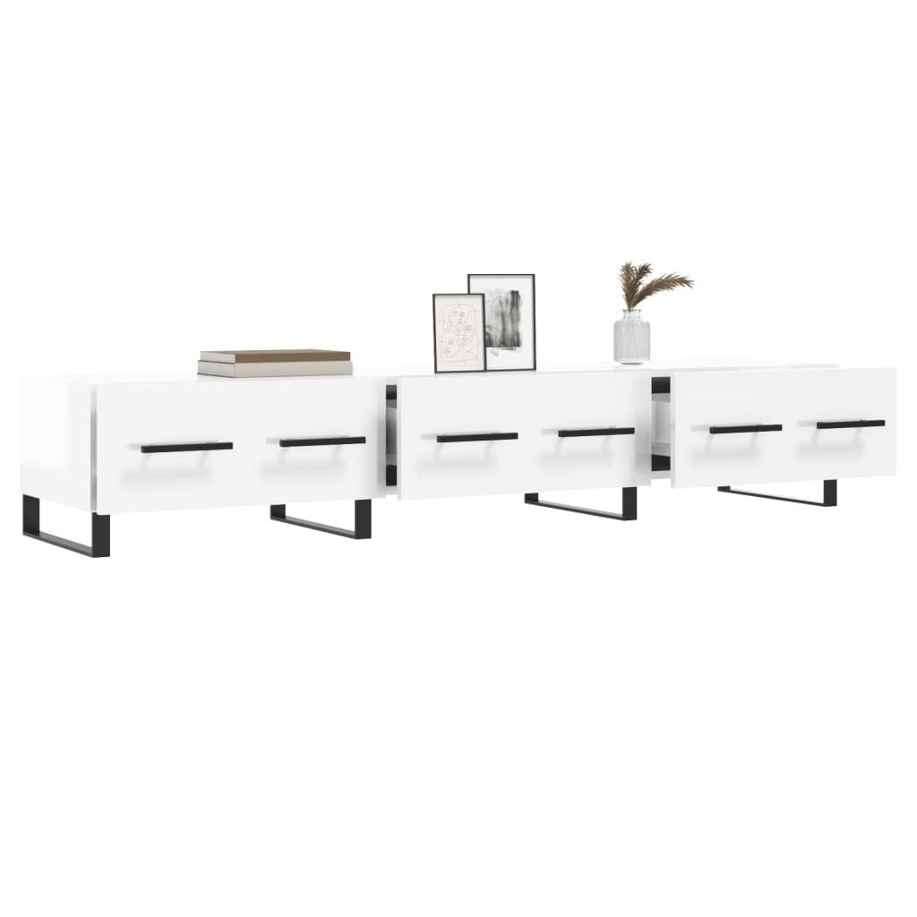 vidaXL TV-Schrank Hochglanz-Weiß 150x36x30 cm Holzwerkstoff