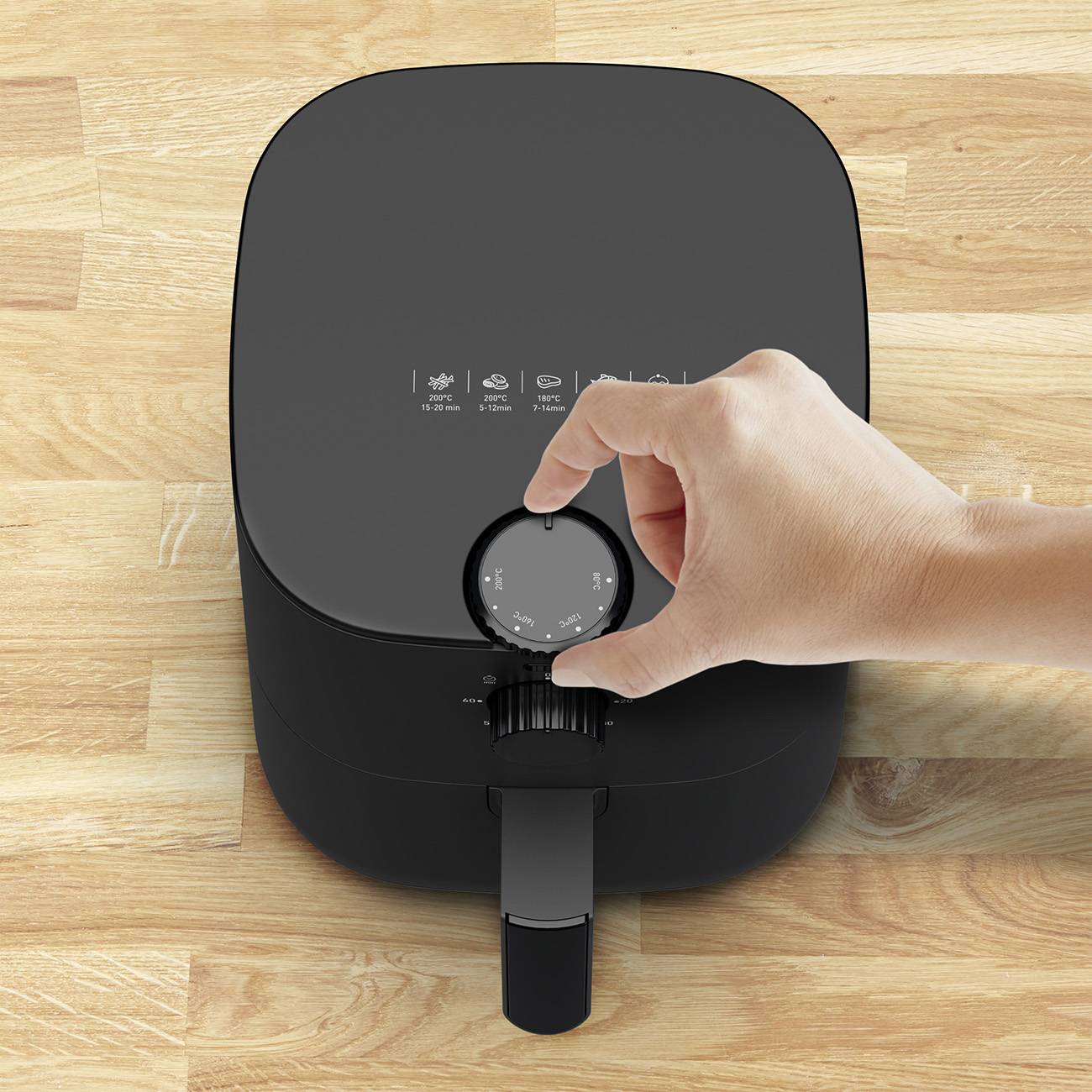 Tefal EY1308 Heißluftfritteuse 3,5L, energiesparend, ölfrei