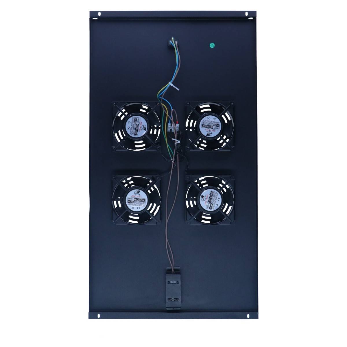 Lüftereinheit - Ventilator Paket mit 4 Ventilatoren und Thermostat geeignet für Serverschränke mit einer Tiefe von