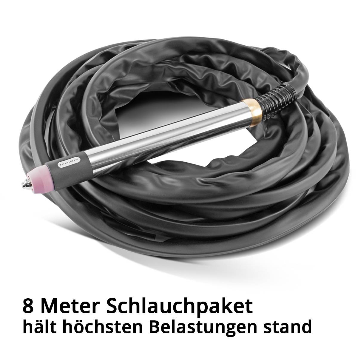 STAHLWERK CNC Brenner P60 Plasmabrenner Schneidbrenner mit 8 m Schlauchpaket