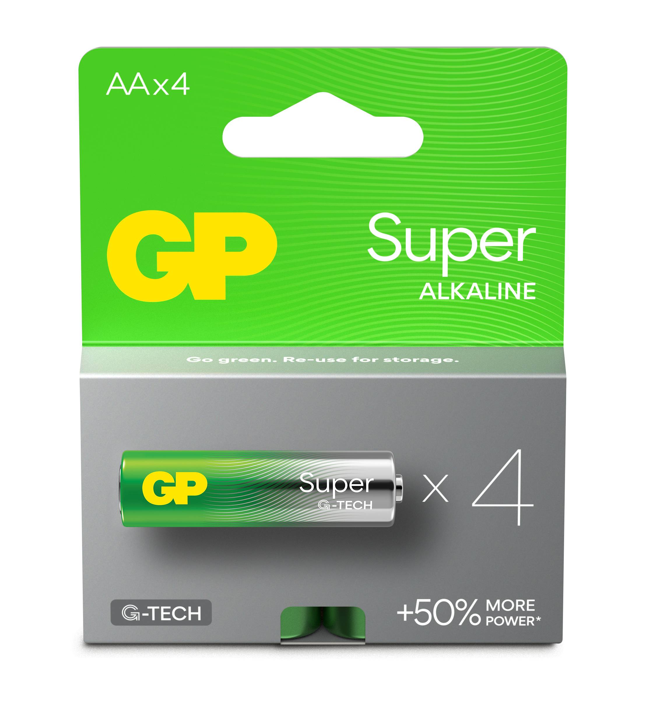 GP Battery GP Super - Batterie 4 x AA-Typ - Alkalisch