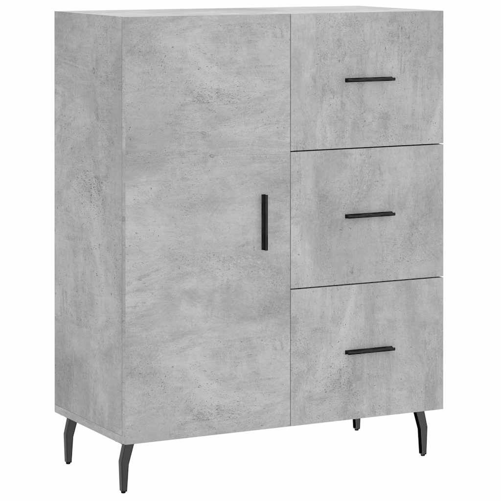 vidaXL Sideboard Betongrau 69,5x34x90 cm Holzwerkstoff