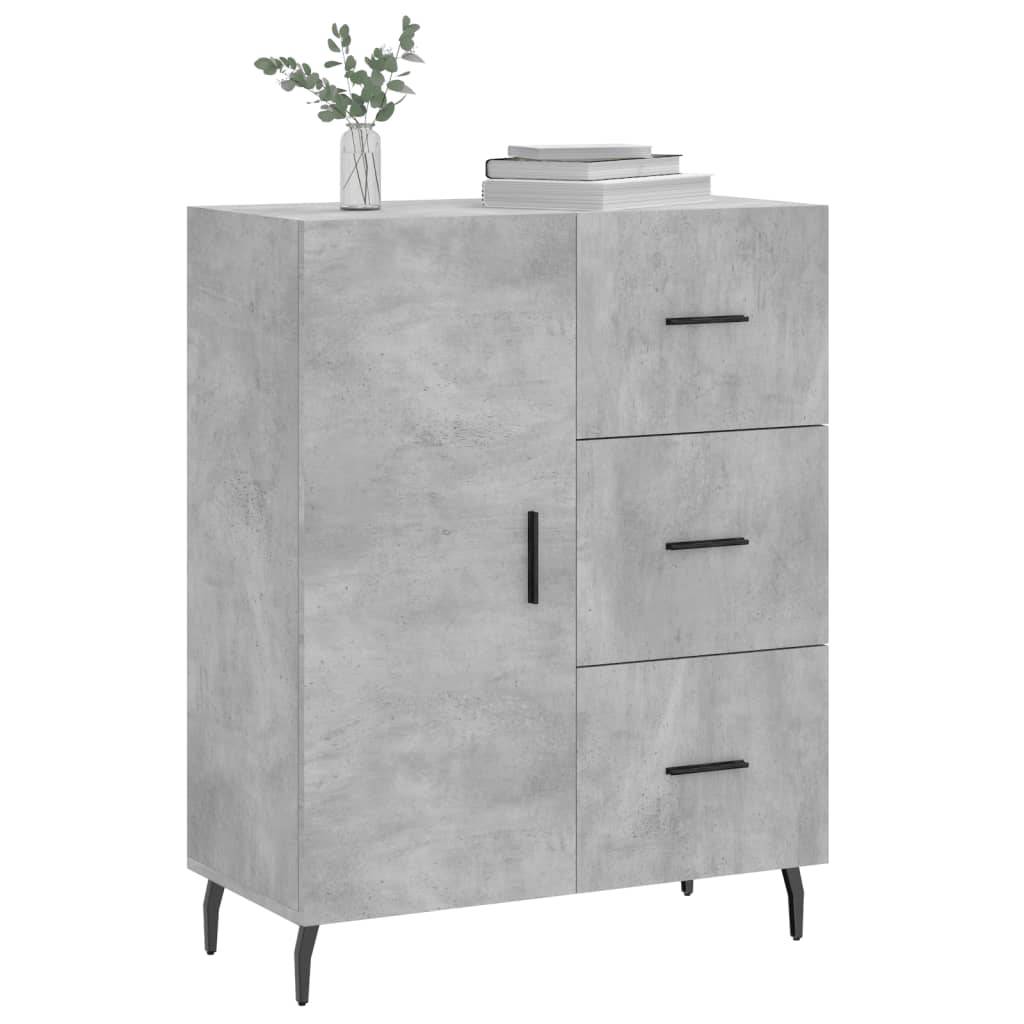 vidaXL Sideboard Betongrau 69,5x34x90 cm Holzwerkstoff