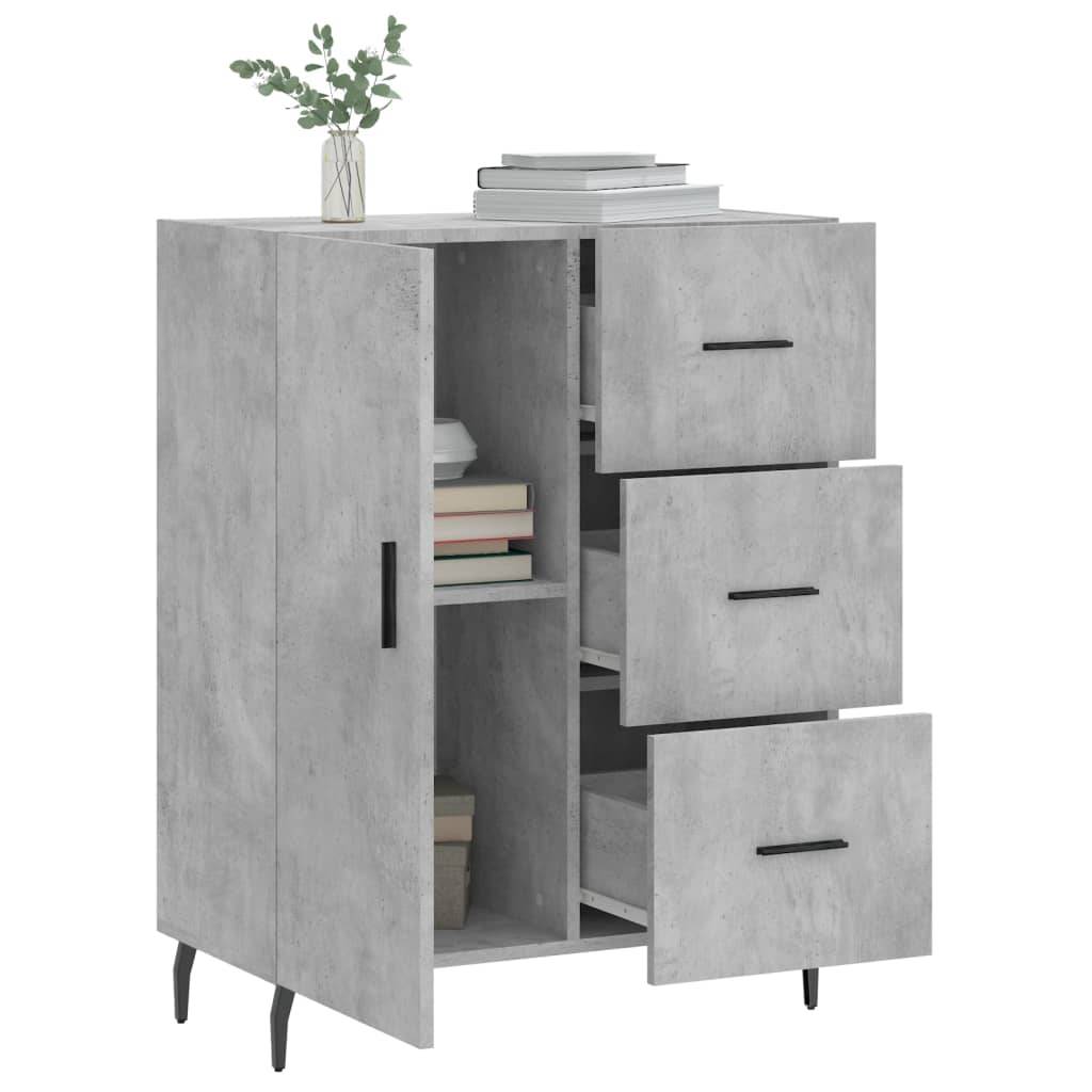 vidaXL Sideboard Betongrau 69,5x34x90 cm Holzwerkstoff