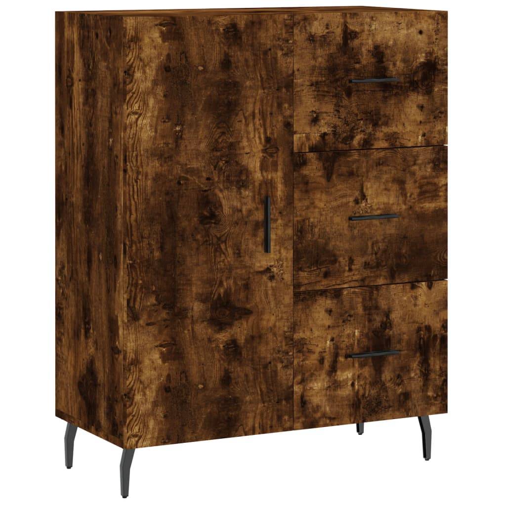 vidaXL Sideboard Räuchereiche 69,5x34x90 cm Holzwerkstoff