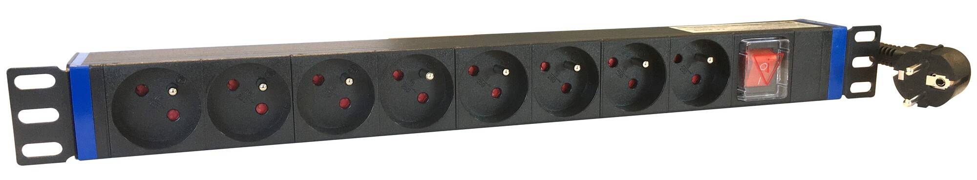 Danicom - 19” Steckdosenleiste mit Erdungsstift