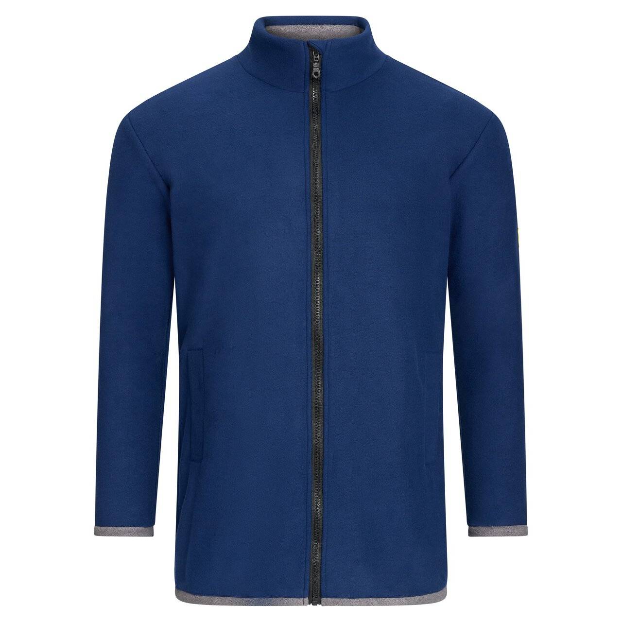 ESD-Fleecejacke mit langem Zip, unisex, marineblau/dunkelgrau, L