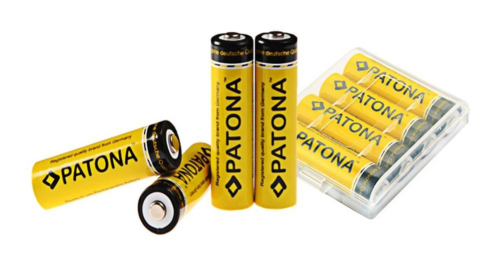 PATONA 4x Wiederaufladbare Zelle für Mignon AA LR6 LR06 2450mAh
