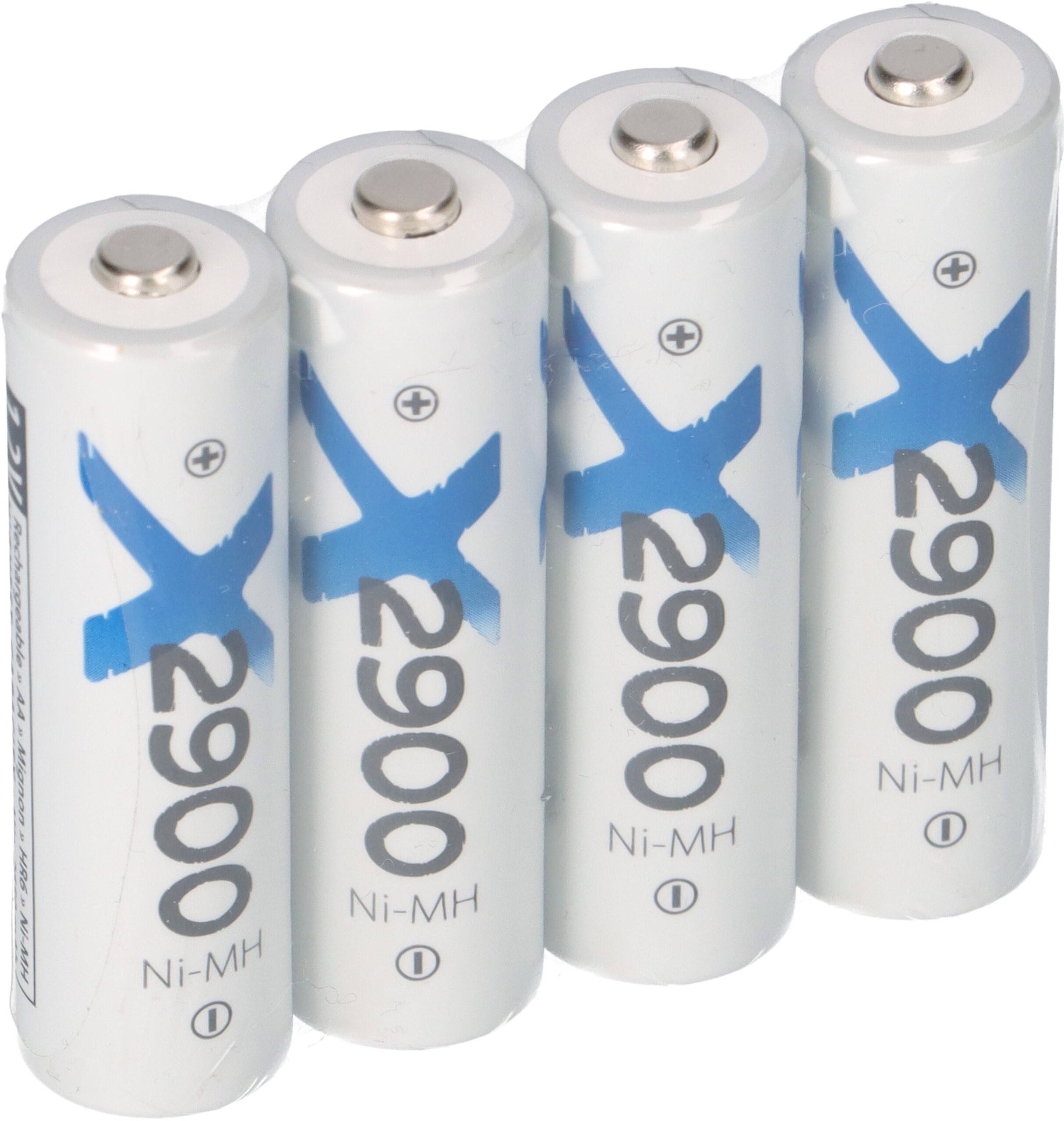 4x Mignon AA Akku Ni-MH 1,2V 2900mAh kompatibel Siemens Gigaset 2000C 2000S