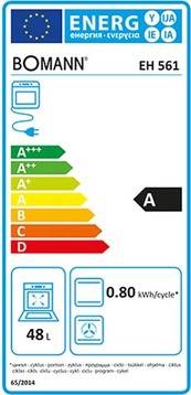 Bomann DA Elektroherd 50cm EH561ws